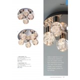 ENDON 76364 | Versa-EN Endon stropne svjetiljke svjetiljka 3x LED 50lm 3000K IP44 krom, efekt mjehura