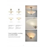 ENDON WELLES-3SC | Welles Endon stropne svjetiljke svjetiljka 3x E27 krom saten, bijelo