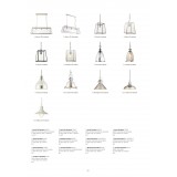 ENDON 73569 | Darna Endon visilice svjetiljka s podešavanjem visine 1x E27 svijetli nikal, prozirna