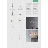 ENDON 77861 | Hansen Endon stolna svjetiljka 53,3cm sa prekidačem na kablu 1x E14 antik crveni bakar, prozirno