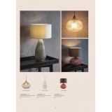 ENDON 77097 | Livia-EN Endon stolna svjetiljka 44,5cm sa prekidačem na kablu 1x E27 crveni bakar, sivo