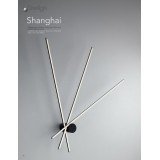 FANEUROPE LED-SHANGHAI-PL3C NERO | Shanghai-FE Faneurope zidna, stropne svjetiljke svjetiljka Luce Ambiente Design 1x LED 1790lm 3000K crno, opal