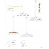 FANEUROPE I-ROOT-S42 | Root Faneurope visilice svjetiljka Luce Ambiente Design 1x E27 bijelo, smeđe, šare