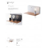 FANEUROPE I-FLASH-AP BCO | Flash-FE Faneurope zidna svjetiljka Luce Ambiente Design s prekidačem USB utikač 1x E27 bijelo, drvo