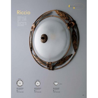 FANEUROPE RICCIO/APP | Riccio Faneurope zidna svjetiljka Luce Ambiente Design 1x E27 rdža smeđe, alabaster