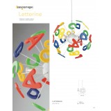 FANEUROPE K-LETTERINE/S41 | Letterine Faneurope visilice svjetiljka Luce Ambiente Design 3x E14 bijelo, višebojno