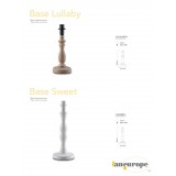 FANEUROPE B-LULLABY-L | FanEurope-Mix Faneurope stolna svjetiljka Luce Ambiente Design 26cm s prekidačem 1x E14 bezbojno, crno