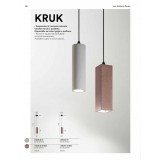 FANEUROPE I-KRUK-Q-S1 MAT | Kruk Faneurope visilice svjetiljka Luce Ambiente Design 1x GU10 terrakotta, crno