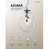 FANEUROPE I-AZUMA-S38 | Azuma Faneurope visilice svjetiljka Luce Ambiente Design 3x E27 crno, prozirno