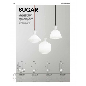 FANEUROPE I-SUGAR-A-CN | Sugar-FE Faneurope visilice svjetiljka Luce Ambiente Design 1x E27 bijelo, crno