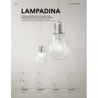 FANEUROPE I-LAMPD/SOSP. | Lampadina Faneurope visilice svjetiljka Luce Ambiente Design 1x E27 krom, prozirno