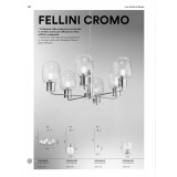 FANEUROPE I-FELLINI-L30 | Fellini Faneurope stolna svjetiljka Luce Ambiente Design 47cm s prekidačem 1x E27 krom, prozirno