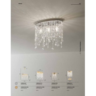 FANEUROPE I-BREEZE/PL3 | Breeze-FE Faneurope stropne svjetiljke svjetiljka Luce Ambiente Design 3x E14 krom, kristal