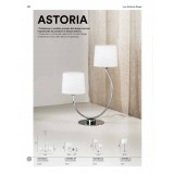FANEUROPE I-ASTORIA-L2 | Astoria-FE Faneurope stolna svjetiljka Luce Ambiente Design 58,5cm s prekidačem 2x E27 krom, bijelo