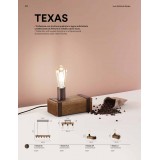 FANEUROPE I-TEXAS-PL3 | Texas-FE Faneurope stropne svjetiljke svjetiljka Luce Ambiente Design 3x E27 antik drvo, tamno smeđe