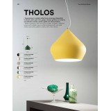 FANEUROPE I-THOLOS-S52 GRI | Tholos Faneurope visilice svjetiljka Luce Ambiente Design 1x E27 sivo, zlato mat