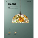 FANEUROPE I-DAFNE-S | Dafne-FE Faneurope visilice svjetiljka Luce Ambiente Design 3x E27 antik brončano, višebojno