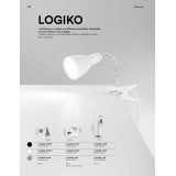 FANEUROPE I-LOGIKO-C BCO | Logiko Faneurope svjetiljke sa štipaljkama svjetiljka Luce Ambiente Design fleksibilna 1x E14 krom, bijelo