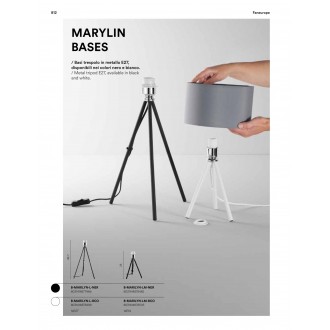 FANEUROPE B-MARILYN-L-BCO | FanEurope-Mix Faneurope stolna svjetiljka Luce Ambiente Design 42,7cm s prekidačem 1x E27 bijelo, krom