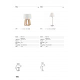 FARO 28401 | Bliss-FA Faro stolna svjetiljka 44cm 1x E27 Ash Tree, bijelo