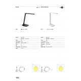 FARO 53416 | Anouk-FA Faro stolna svjetiljka 40cm 1x LED 2700 <-> 6500K blistavo bijela, prozirna
