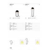 FARO 24521 | Jellyfish Faro podna svjetiljka 90cm 1x LED 500lm 3000K crno mat, opal