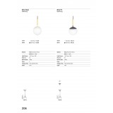 FARO 28209 | Mine Faro visilice svjetiljka 1x E27 bijelo mat, opal