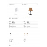 FARO 24008-14 | Eterna-FA Faro stolna svjetiljka 60cm 1x E27 svjetli krom, poniklano, bež