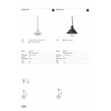 FARO 71139 | Nautica-FA Faro visilice svjetiljka 1x E27 IP33 rdža smeđe, prozirna