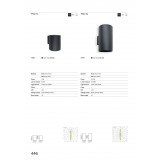 FARO 70284 | Thon Faro zidna svjetiljka 1x LED 1538lm 3000K IP55 tamno siva, opal