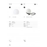 FARO 70498 | Balda Faro podna svjetiljka 32cm 1x E27 IP55 bijelo mat, opal