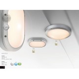 GLOBO 32145 | Maurus Globo stropne svjetiljke svjetiljka 1x LED 860lm 3000K IP44 sivo, opal