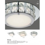 GLOBO 49356 | MargoG Globo stropne svjetiljke svjetiljka 1x LED 720lm 4000K zrcalo, prozirno, svjetlucavi