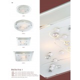 GLOBO 48090 | Ballerina-II Globo stropne svjetiljke svjetiljka 1x E27 krom, bijelo, zrcalo