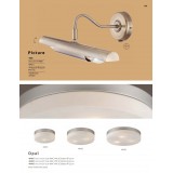 GLOBO 48403 | Opal-I Globo stropne svjetiljke svjetiljka 3x E27 poniklano mat, opal