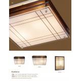 GLOBO 48089 | Kadavu Globo stropne svjetiljke svjetiljka 1x E27 krom, bijelo, tamno drvo