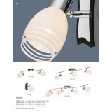 GLOBO 541010-4 | Toay Globo spot svjetiljka elementi koji se mogu okretati 4x E14 krom, venga, bijelo
