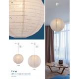 GLOBO 16910 | Varys Globo visilice svjetiljka 1x E27 bijelo