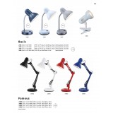 GLOBO 2486 | Basic-I Globo stolna svjetiljka s prekidačem fleksibilna 1x E27 srebrno, tamno plavo