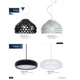 ITALUX MD12161-01BL | Smoke Italux visilice svjetiljka 1x LED 400lm 3000K crno, bijelo