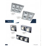 ITALUX C29560F-4A | Winston-IT Italux stropne svjetiljke svjetiljka 1x LED 1800lm 3000K krom, bijelo, prozirno