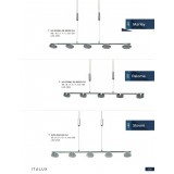 ITALUX ZWD-0001-05 CH | Steven-IT Italux visilice svjetiljka 1x LED 400lm 3000K bijelo, krom