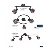 ITALUX HP-716-03G-863WE | Astor Italux spot svjetiljka elementi koji se mogu okretati 3x G9 3000K smeđe, crno