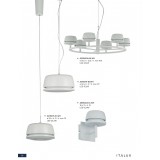 ITALUX AD16004-6A WH | Miranda-IT Italux visilice svjetiljka 1x LED 2400lm 3000K bijelo