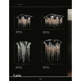 ITALUX MX93708-7A | Larix Italux stropne svjetiljke svjetiljka 7x GU10 3000K krom, srebrno, prozirno