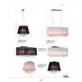 ITALUX MXM1870-4 WH | Isla-IT Italux stropne svjetiljke svjetiljka 4x E14 bijelo, prozirno, prozirno