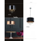 ITALUX MXM2028/3 | Sasha-IT Italux stropne svjetiljke svjetiljka 3x E14 zlatno, crno, prozirno