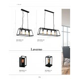 ITALUX MT-202621-1-B | Laverno Italux stolna svjetiljka 26,5cm sa prekidačem na kablu 1x E27 crno, prozirno