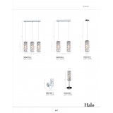 ITALUX MDM1850-2 | Halo-IT Italux visilice svjetiljka 2x E27 bijelo, bijelo