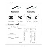 ITALUX TR-T-JOINT-BL | 4-Phase-Track Italux element sustava - T- razdjelnik rezervni dijelovi crno